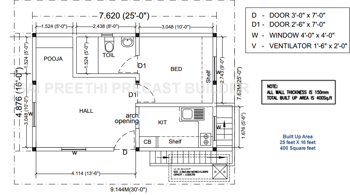 Precast 400 Plan